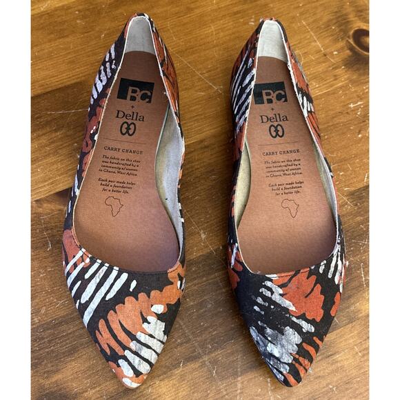 NEW BC DELLA Size 7 Flats Shoes Ballet Slip On Pointed Toe - Picture 2 of 8